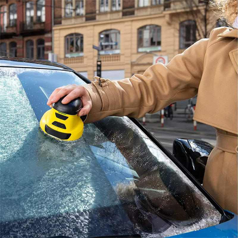 Bezprzewodowa skrobaczka do śniegu z akumulatorem, wytrzymała elektryczna skrobaczka do lodu, przenośna, do automatycznego usuwania lodu z szyb - obrazek 8